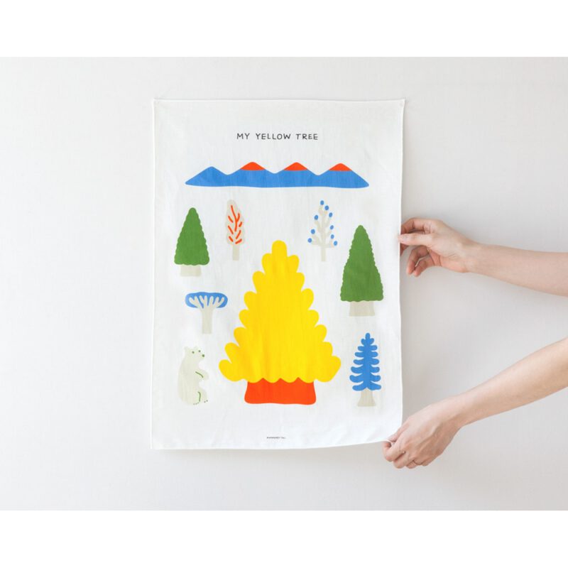 Fabric Poster - My Yellow tree Blue